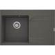 Single-bowl granite sink with drainer - right