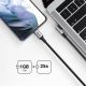4. Ugreen US334 70645 USB-C (angled) / USB-C (straight) cable 100W PD 2m - black