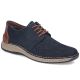 Rieker 05226-14 navy blue openwork leather shoes