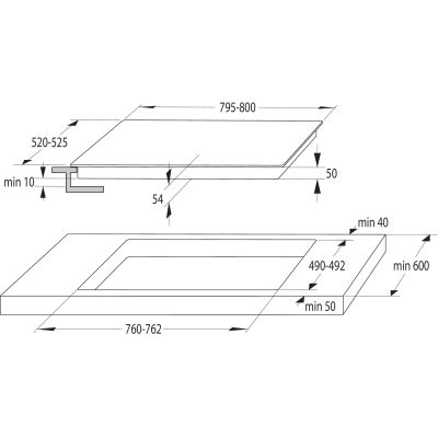 18. Induction hob GORENJE GI8432BSCWF 80 cm