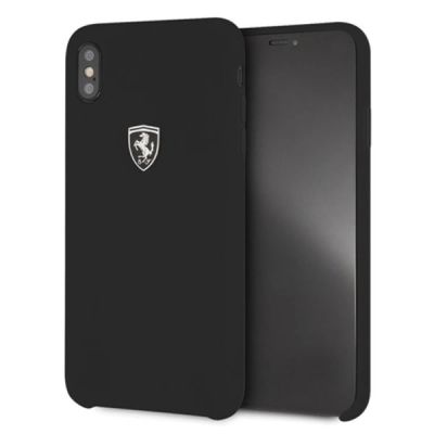 2. Ferrari Hardcase FEOSIHCI65BK iPhone Xs Max black/black Silicone Off track