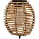4. PROGARDEN BROWN RATTAN SOLAR BALL LAMP