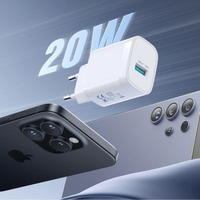 4. Joyroom JR-TF4 18W USB-A Wall Charger - White