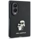 3. Karl Lagerfeld Saffiano Karl&Choupette Pin Case for Samsung Galaxy Z Fold 8 - Black