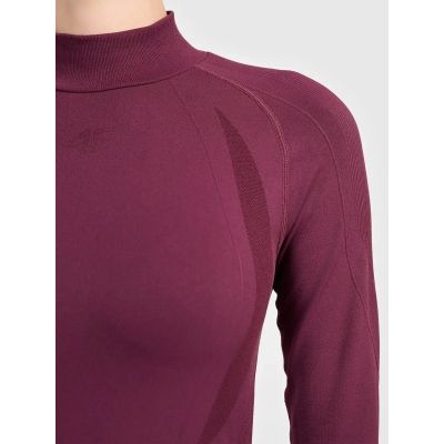 7. Seamless thermal ski underwear with quick-drying finish – women’s long-sleeve top 4F 4FWAW26USEAF324-60S