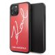 Karl Lagerfeld Signature Glitter Case for iPhone 11 Pro - Red