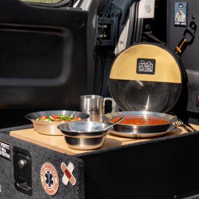 13. OFFLANDER STAINLESS STEEL CAMPING COOKWARE SET