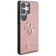 4. Guess Fixed Glitter Big 4G Metal Logo Case for Samsung Galaxy S25 Ultra Pink