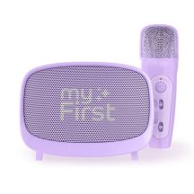 myFirst Voice 2 - karaoke set for kids - microphone and wireless speaker with sound modification effects (purple)