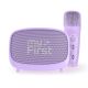myFirst Voice 2 - karaoke set for kids - microphone and wireless speaker with sound modification effects (purple)
