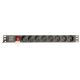 GEMBIRD 19-inch Rack Power Strip PDU EG-PDU-014 1U, 16 A, 8 x SCHUKO, 3 m Cable
