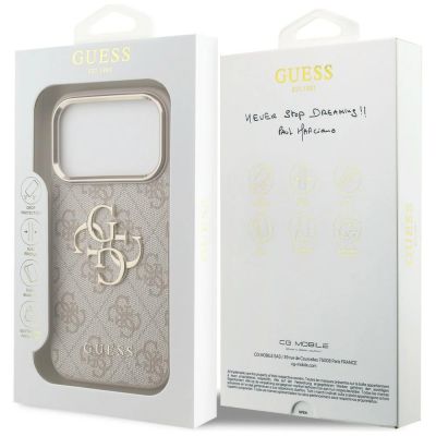 8. Guess 4G Big 4G Classic Logo Case for iPhone 17 Pro / 18 Pro - Rose Gold