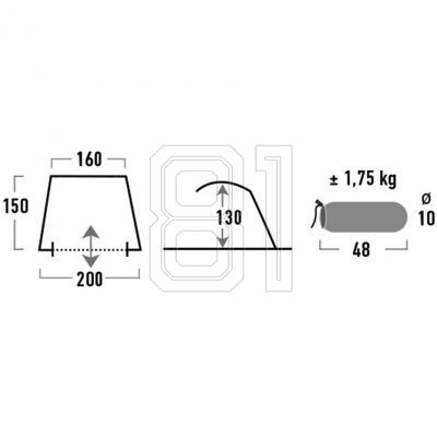 3. High Peak Rapid 80 beach tent 10139