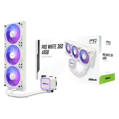 20. ASRock Pro White 360 ARGB Cooler