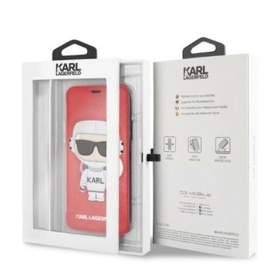 6. Karl Lagerfeld Karl Space Cosmonaut iPhone X/XS Case - Red