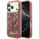 Guess IML Glitter Blossom Roses case for iPhone 17 Pro Max / 18 Pro Max - burgundy