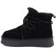 5. Women's leather ankle boots on the platform, suede, black, Big Star UU274314