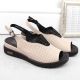 6. Leather openwork wedge sandals Filippo W PAW537, beige