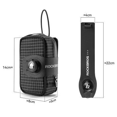 2. Rockbros P010 multifunctional saddle bag with bottle holder - black