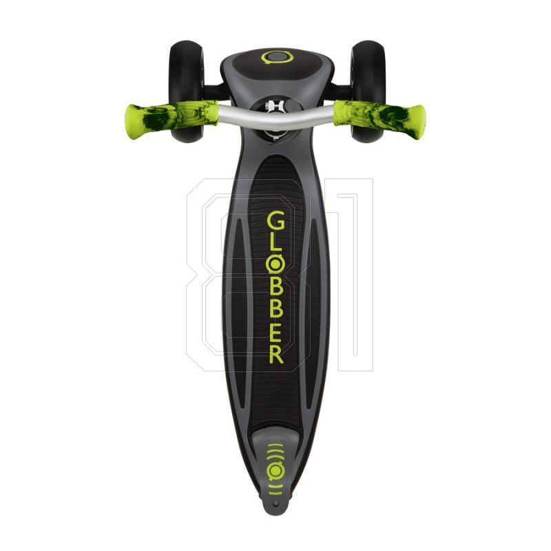 20. Globber Master Prime 3-Wheel Scooter / Black - Lime Green 664-106