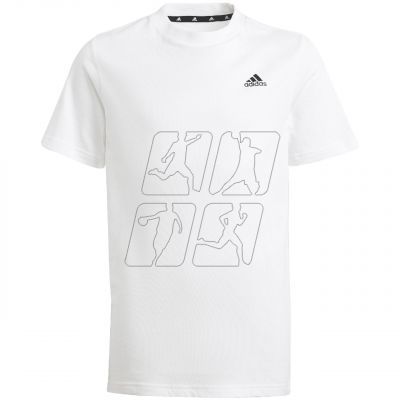 adidas Essentials Small Logo Cotton Tee Jr IB4093