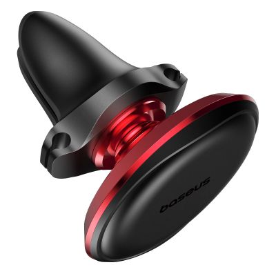 3. Baseus C40141201913-00 magnetic car holder for air vent - black and red