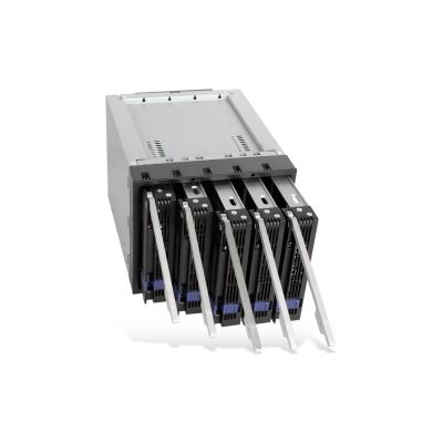 3. IcyDock Mounting Plate 5x8.9cm SATAI-III in 3x5.25" MB155SP-B bk
