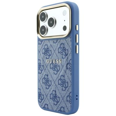 2. Guess Embossed 4G Classic MagSafe Case for iPhone 17 Pro Max / 18 Pro Max - Blue