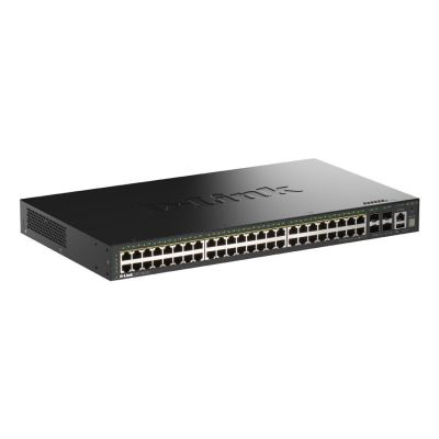 D-Link DGS-1530-52P/E Managed Network Switch L2 Gigabit Ethernet (10/100/1000) PoE Support Black