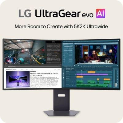 6. LG 39GX950B-B Computer Monitor 99.1 cm (39") 5120 x 2160 px 5K Ultra HD OLED Black