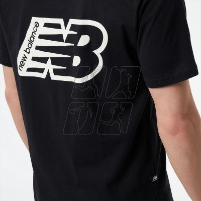 4. New Balance t-shirt Essentials Graphic Shor M MT23514BK