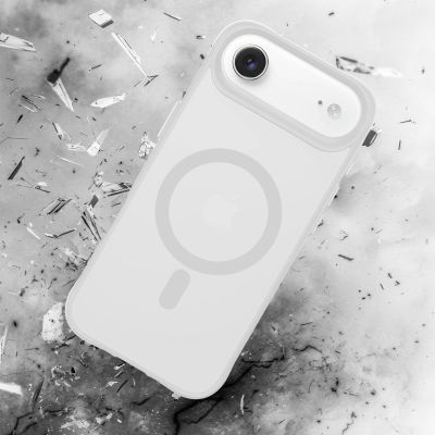 25. 3mk Smoke MagCase for iPhone Air - White-Translucent