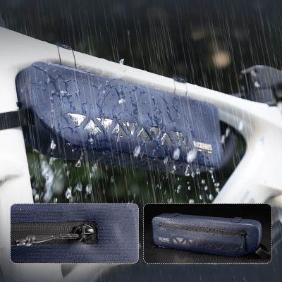 6. Rockbros AS-140 ROAD TO SKY waterproof frame bag 1.7 l - blue