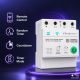 3. Qoltec Three-phase relay 63A for DIN rail | 3P+N | Timer | Wi-Fi | Tuya | Smart Life | Amazon Alexa | 4P