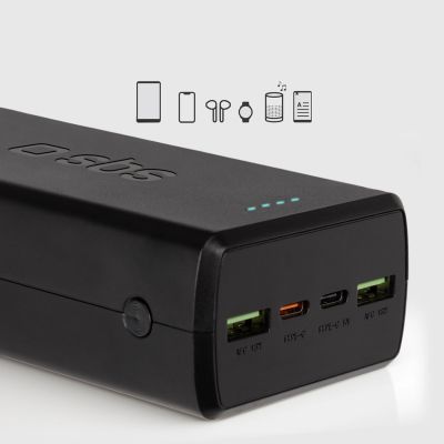 11. Powerbank SBS TTBB30000PD20K 30000 mAh 2 x USB-C 2 x USB-A - black