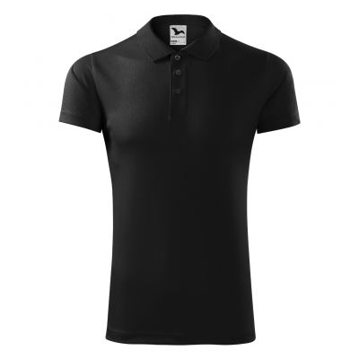 3. Malfini Victory M MLI-21701 black polo shirt