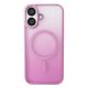 3. Puro Gradient MagSafe Silicone Case for iPhone 16 - Pink