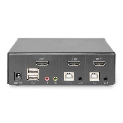 12. DIGITUS KVM SWITCH 2 PORT HDMI, 4K 30HZ DS-12870