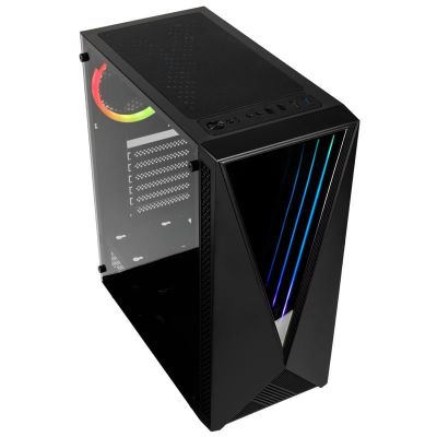2. Kolink VOID RGB Midi Tower Gaming Case, Black