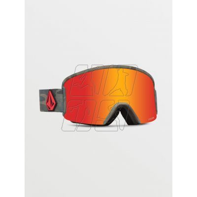 2. Volcom GARDEN CAMO/RED CHROME snowboard goggles (VG0122103)