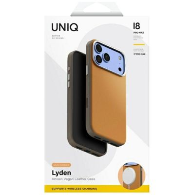 6. Uniq Lyden DS Magclick Charging Case for iPhone 18 Pro Max / 17 Pro Max - Light Orange