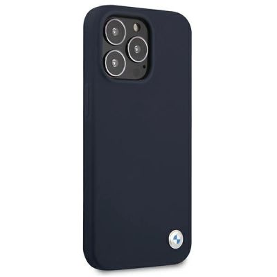 4. Etui BMW BMHCP13LSILNA iPhone 13 Pro / 13 6,1" granatowy/navy hardcase Silicone Signature