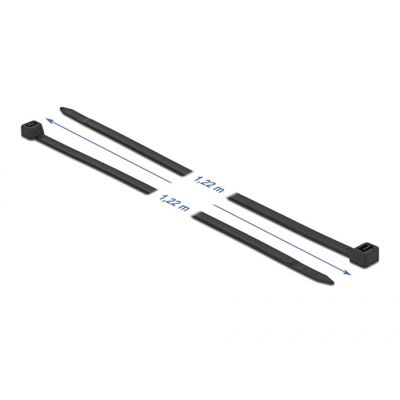 2. DeLOCK UV-resistant cable tie, L 1220 x W 9.0 mm black, 10 pcs.