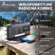 4. Extralink Bluetooth Solar Emergency Radio with Crank Dynamo Powerbank 4000mAh with SOS Flashlight BT-4000 Portable Analog and Digital Black, Orange