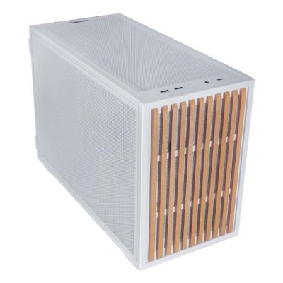 8. Lian Li B4-mATX Wood Mini Tower White, Wood