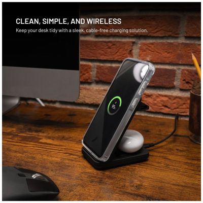 3. FIXED FIXPOS-U-BK charger for mobile devices Smartwatch, Smartphone, Headphones Black USB Wireless charging Fast charging Internal