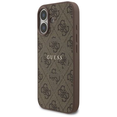 2. Guess 4G Ring Classic Logo MagSafe Case for iPhone 17 - Brown