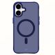17. 3mk Smoke MagCase for iPhone 16 - Blue-Translucent