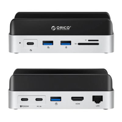 2. Orico MiniDock 10-in-1 Docking Station with SSD Hard Drive Bay - Silver