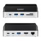 2. Orico MiniDock 10-in-1 Docking Station with SSD Hard Drive Bay - Silver